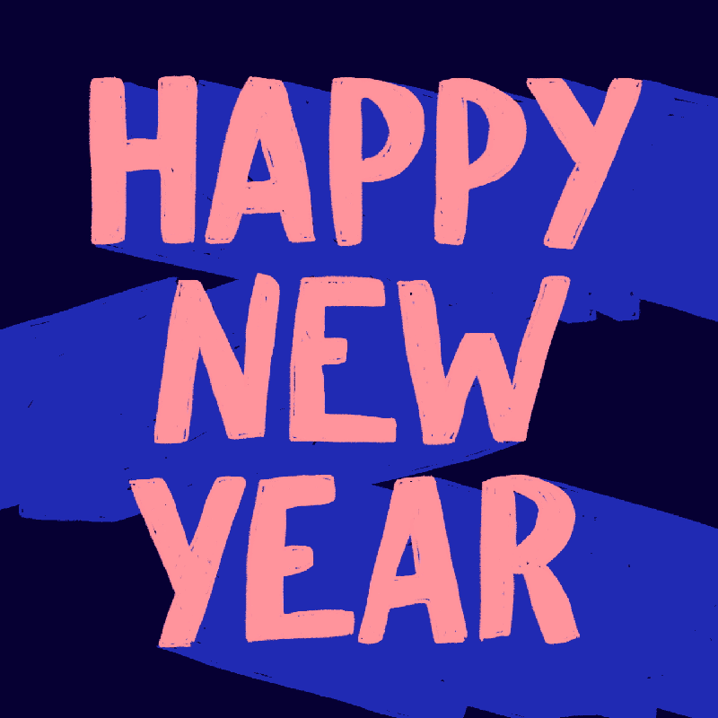 new year animation gif by nina tsur