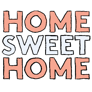 home sweet home Sticker by Real Simple