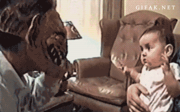 New trending GIF tagged funny baby crying scared… | Trending Gifs