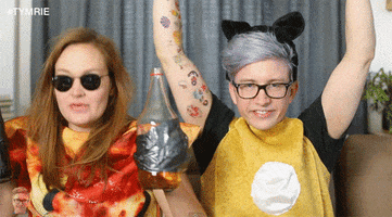 Drinking Tyler Oakley animated GIF