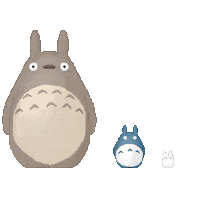Adorable Totoro Cartoon animated GIF