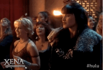 Xena and Gabby dancing