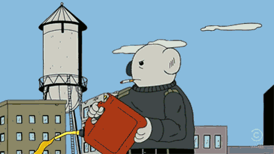 New trending GIF tagged cartoon explosion cigarette bang…