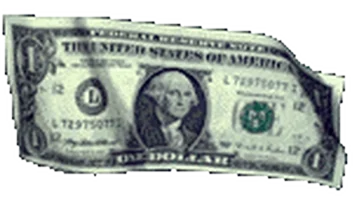 dollar bill money Sticker