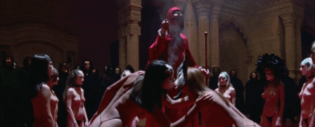 scene rituali con maschere, Kubrick, scene censurate, gif eyes wide shut