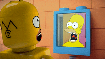 Homer Simpson Lego animated GIF
