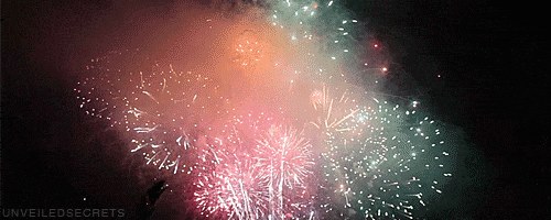 Fireworks Happy New Year animated GIF