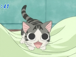 New trending GIF tagged anime cat happy loop… | Trending Gifs
