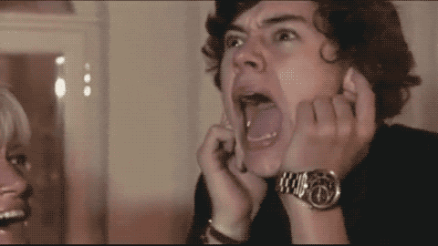 New trending GIF tagged harry styles omg scared… | Trending Gifs