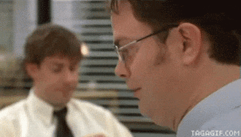 Dwight Schrute Reaction animated GIF