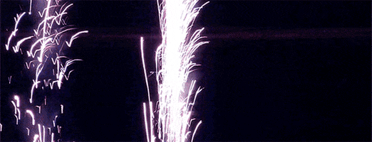 Color Fireworks animated GIF