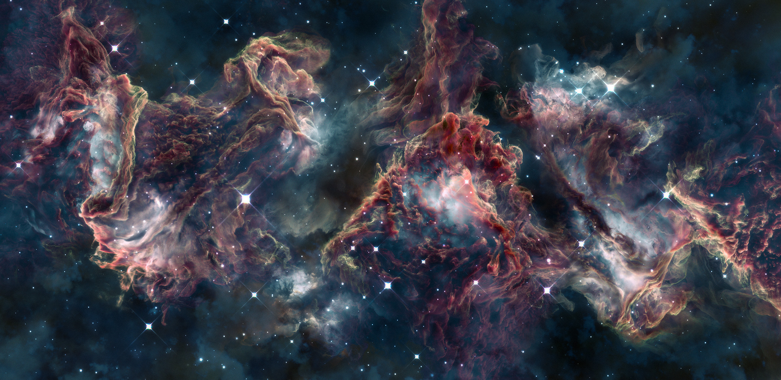Allow space. Трехдольная туманность. Космическая туманность. Вселенная Хаббл.