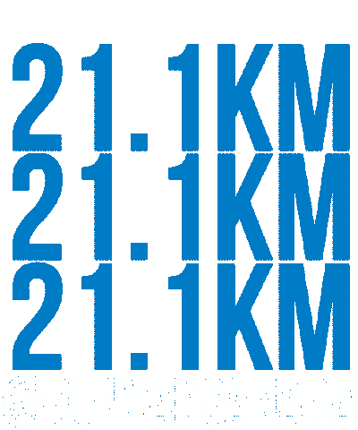 Half Marathon Running Sticker by RUNVAN