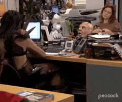 Season 8 Middle Finger GIF by The Office