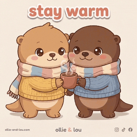 Hot Drink Stay Warm GIF by Ollie & Lou