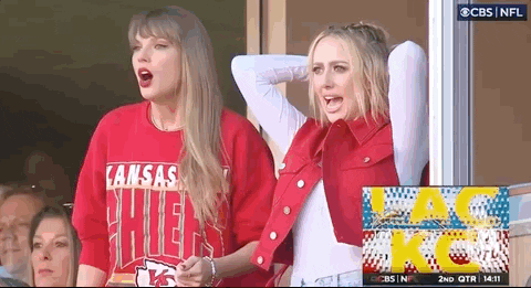 Taylor Swift Football GIF by NFL - Find & Share on GIPHY