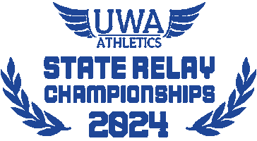 Blue Sticker by UWA Little Athletics Club