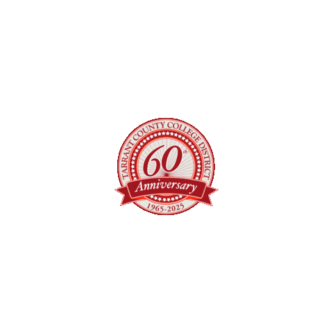 Anniversary 60Th Sticker by Tarrant County College