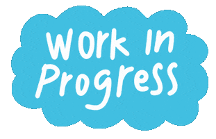 Work In Progress Sticker by yessiow