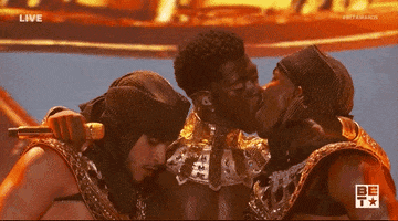 Lil Nas X Kiss GIF by BET Awards