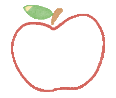 Heart Apple Sticker