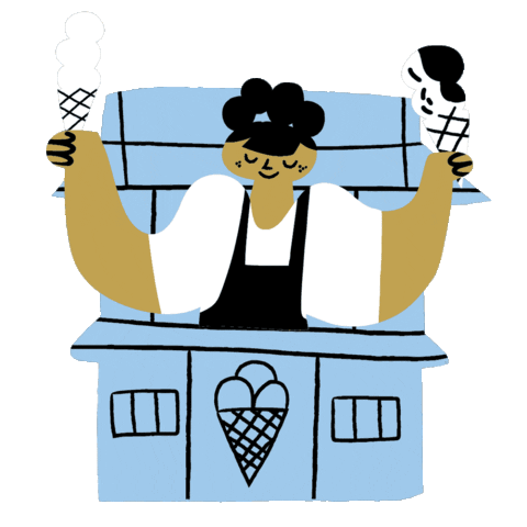 Eating Sticker by Helsinki Official