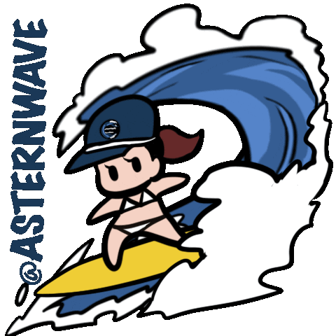 Astern Wave Sticker