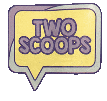 Two Scoops Clothing Sticker