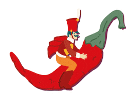 Retro Lángos Budapest Sticker