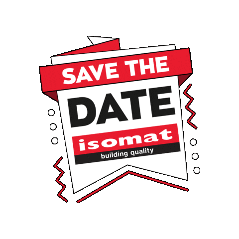 Save The Date Event Sticker by ISOMAT