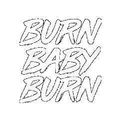 Burn Baby Burn Workout Sticker by Velocity Switzerland
