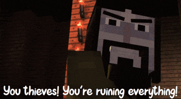 Ruining Minecraft Story Mode GIF