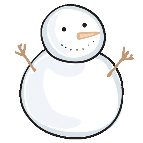 Frosty The Snowman Snow Sticker by Halie Jost Illustration