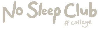 Sleepy College Life Sticker