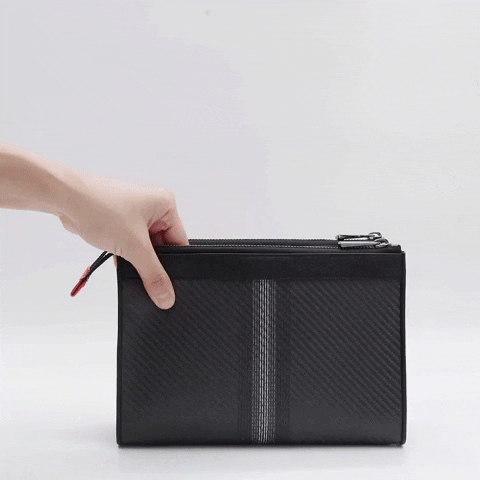 MON_CARBONE edc carbon fiber mens wallet mens clutch GIF