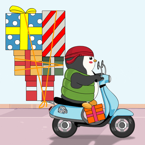 Happy Santa Claus GIF by Pudgy Penguins