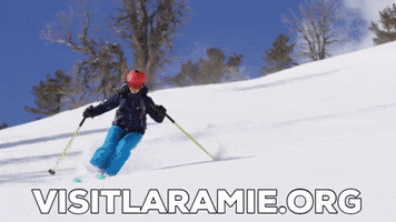 visitlaramie travel winter adventure ski GIF