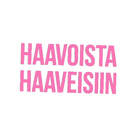 Haavoistahaaveisiin Sticker by Roosa nauha