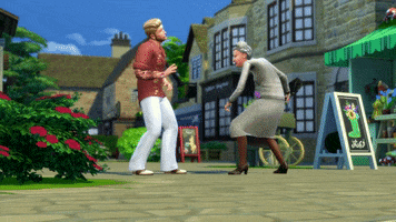 Slap Agnes GIF by The Sims