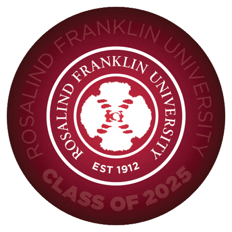 Rfu Sticker by Rosalind Franklin University of Medicine and Science