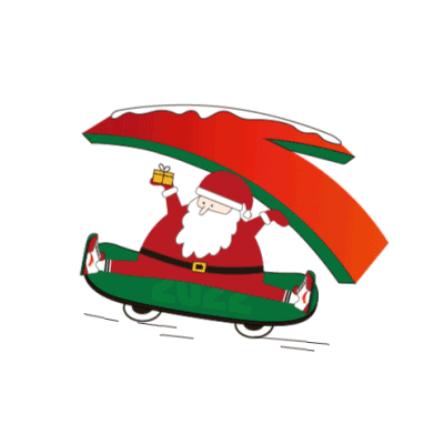 Santa Claus Christmas Sticker by ANTA Sports Official