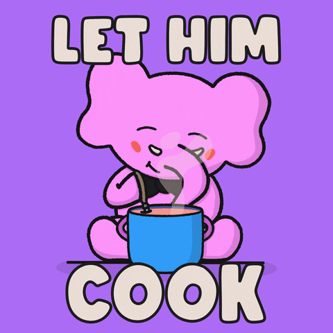 Pink Cooking GIF by Patrick Pinkerton