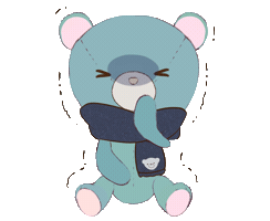 Bear Teddy Sticker by KyotoDenim