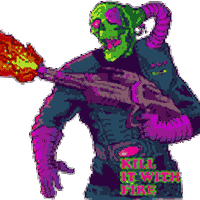 Fire Skull Sticker