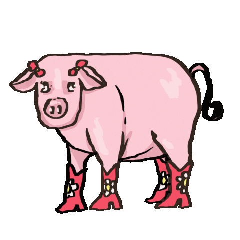 Farm Animal Pig Sticker