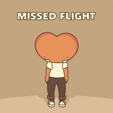Missed Flight GIF by LT3 Creations