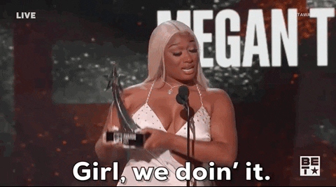 Megan Thee Stallion GIF by BET Awards - Find & Share on GIPHY