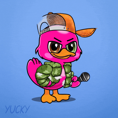 Victory Mic Drop GIF by Yucky Ducks