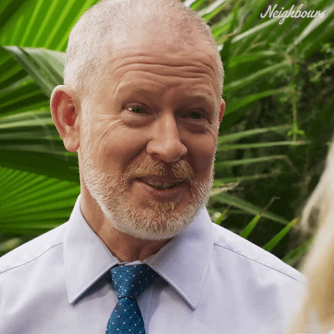 Happy Clive Gibbons GIF by Neighbours (Official TV Show account)