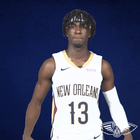 Basketball Flexing GIF by New Orleans Pelicans